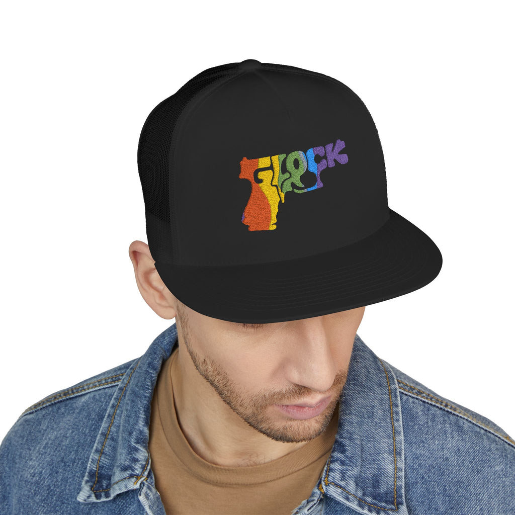 5 Panel Trucker Cap-RAINBOW GLOCK LOGO-SCUMMIEBEARZ™️
