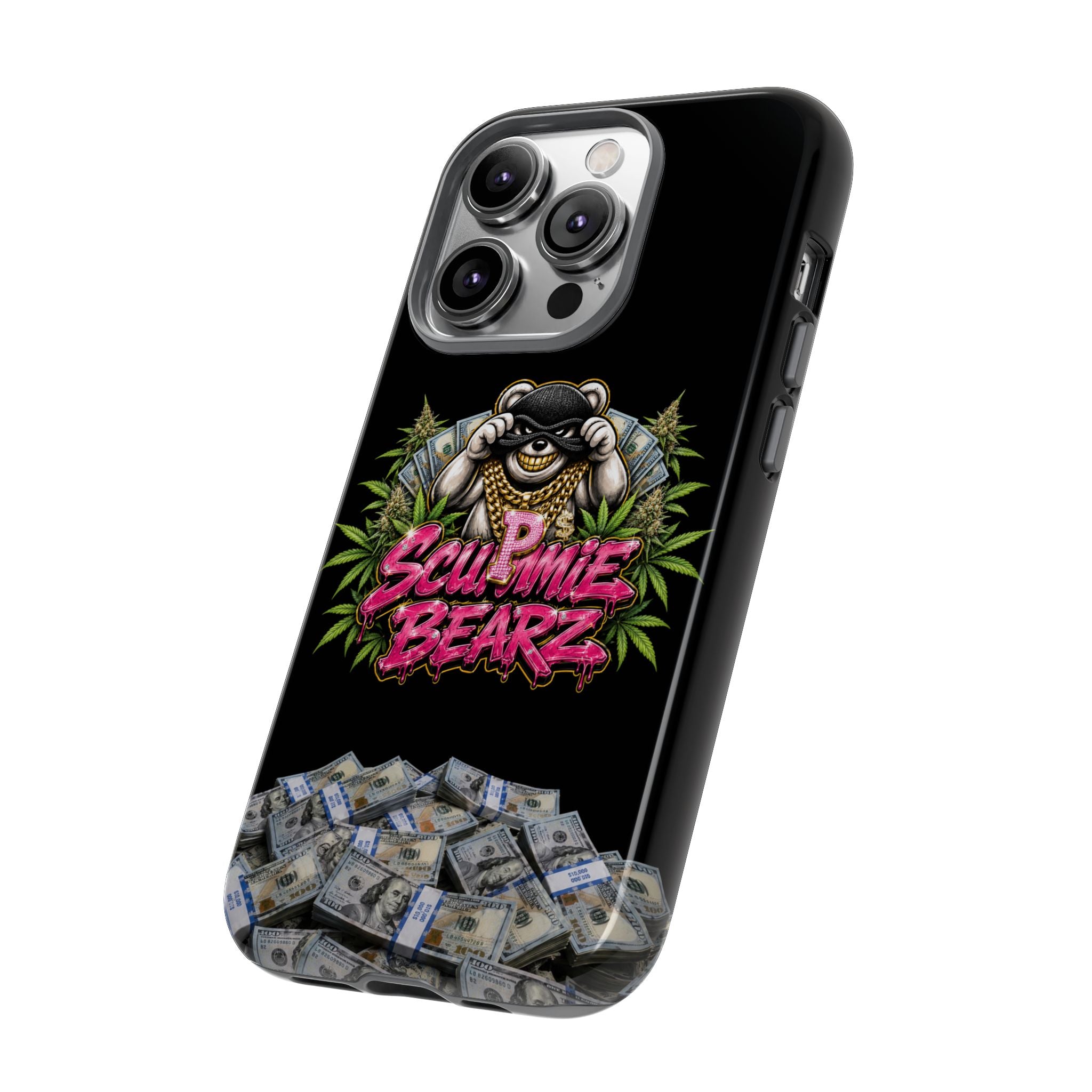 SCUMMIEBEARZ P.M.W. (P***y Money Weed) Logo Tough Cases