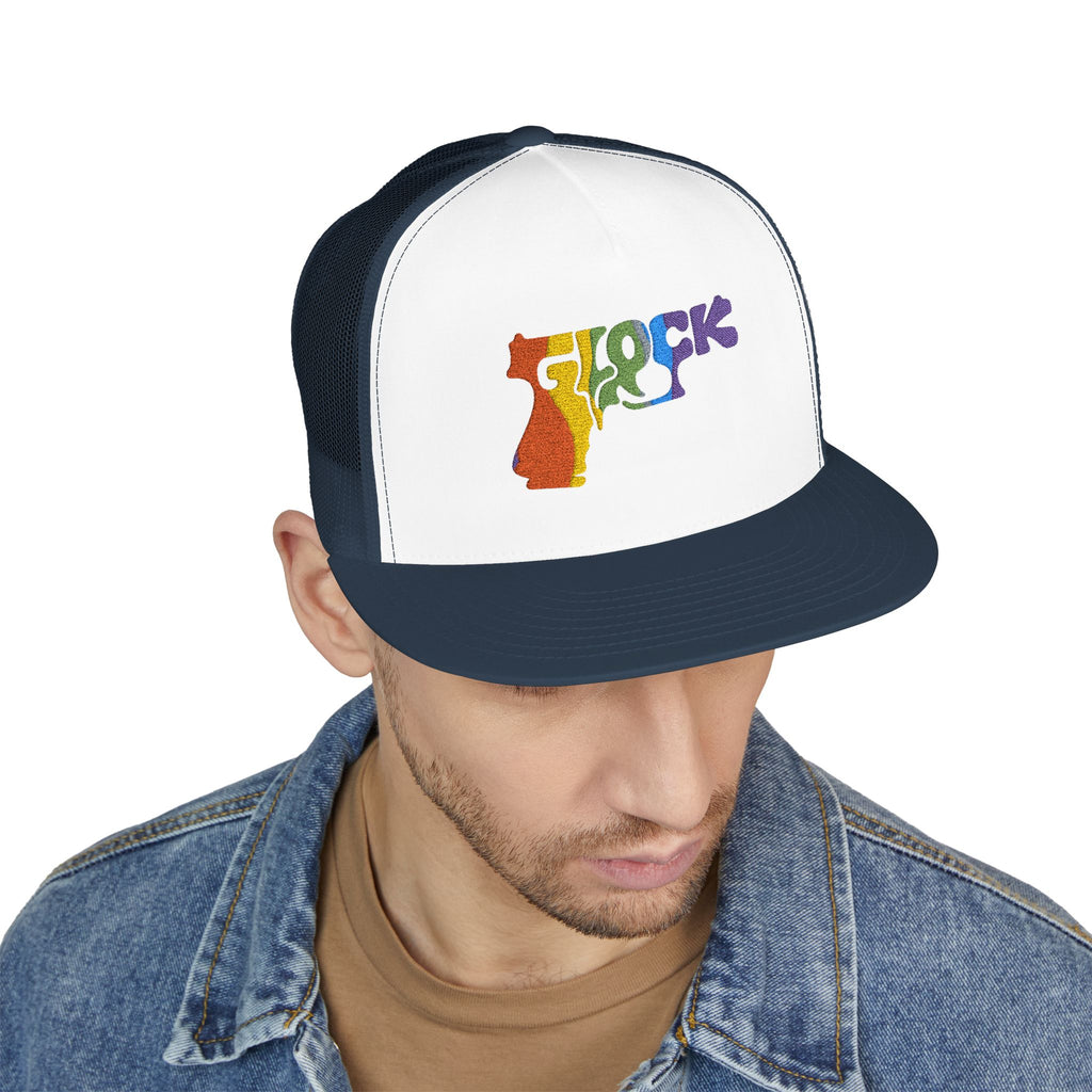 5 Panel Trucker Cap-RAINBOW GLOCK LOGO-SCUMMIEBEARZ™️
