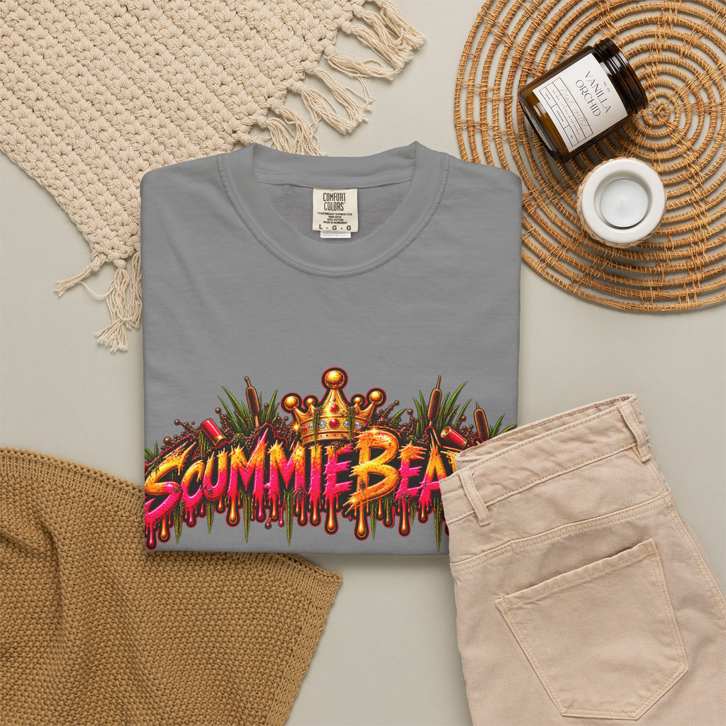 Unisex Garment-Dyed T-shirt-BABE I THINK I GOT A MONSTER-SCUMMIEBEARZ™️