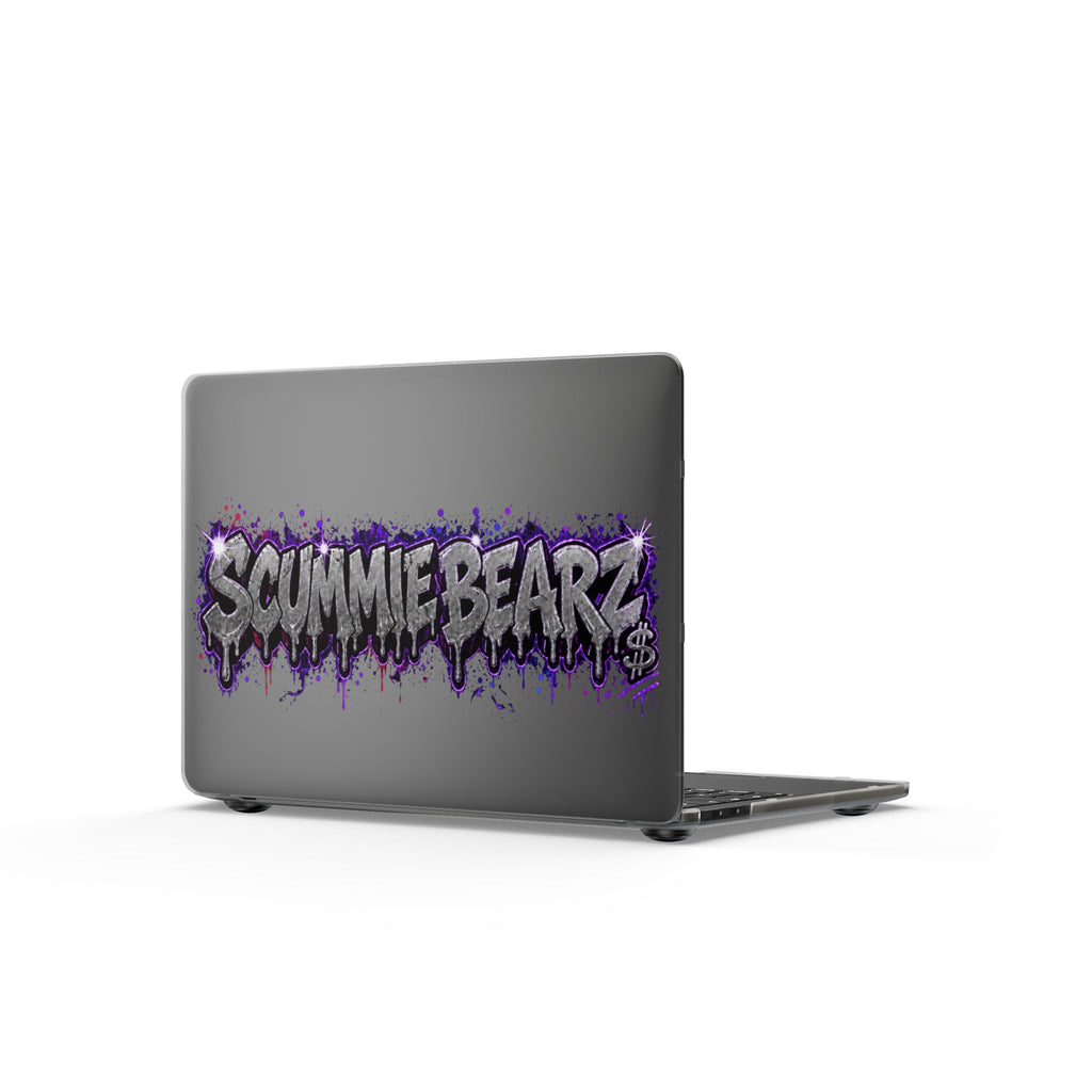 Matte MacBook Cases-SILVER / PURPLE LOGO-SCUMMIEBEARZ™