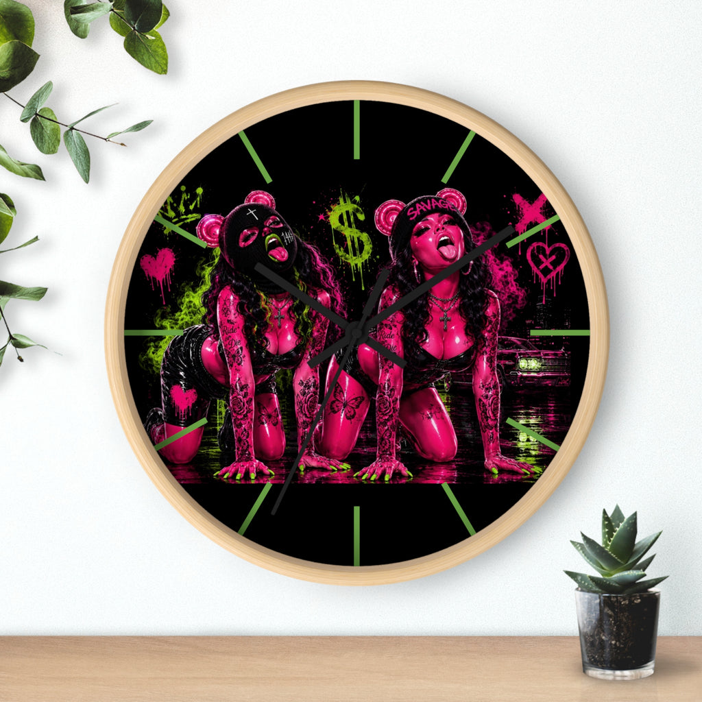 Wall Clock-Sexy But Savage Duo-SCUMMIEBEARZ™️