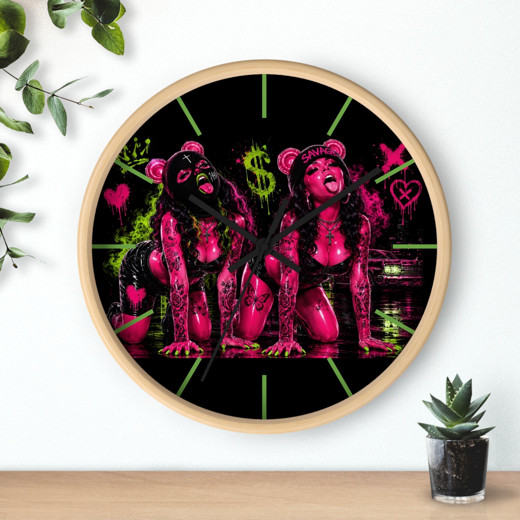 Wall Clock-Sexy But Savage Duo-SCUMMIEBEARZ™️