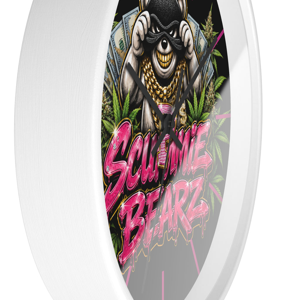 Wall Clock-Weed Logo-SCUMMIEBEARZ™️