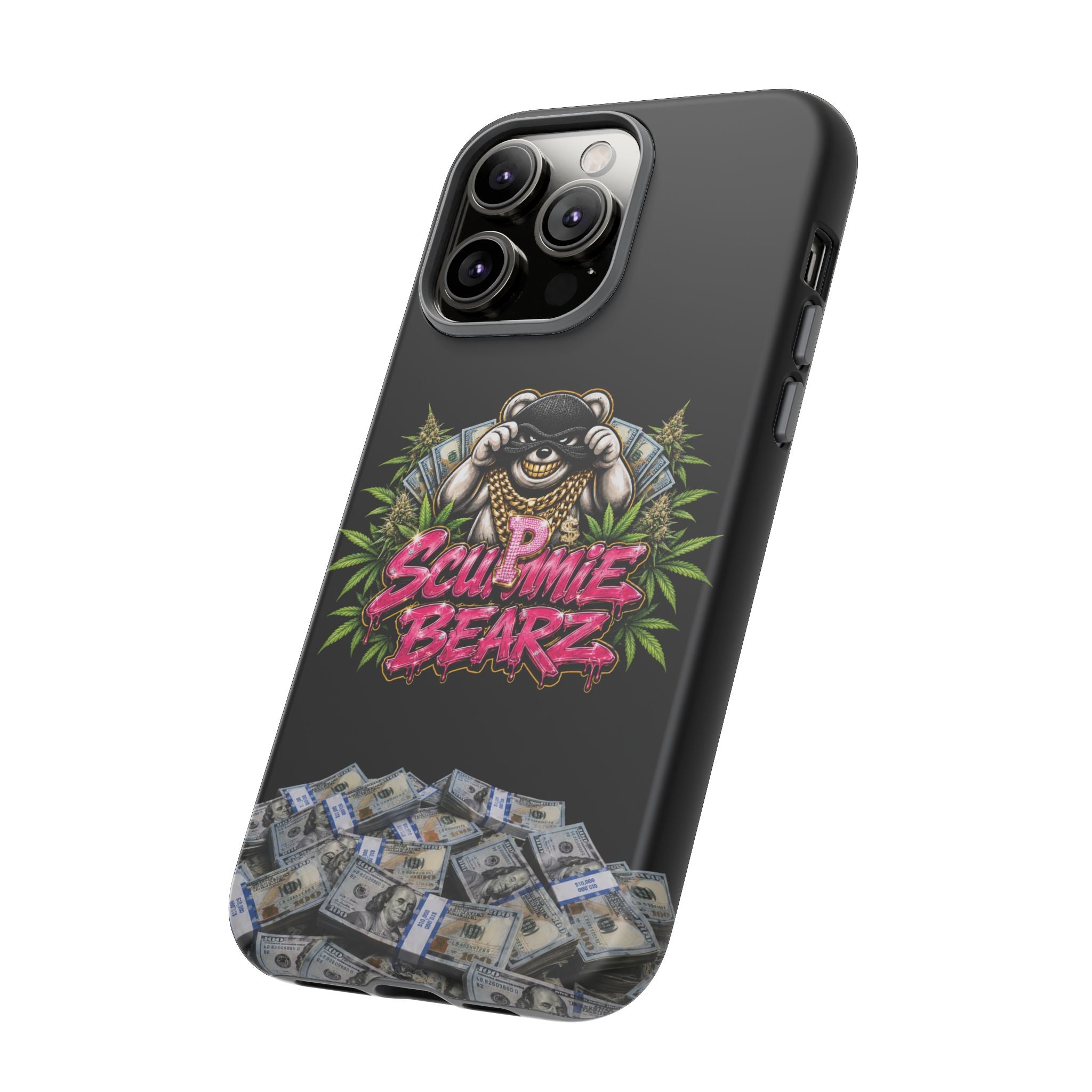 SCUMMIEBEARZ P.M.W. (P***y Money Weed) Logo Tough Cases