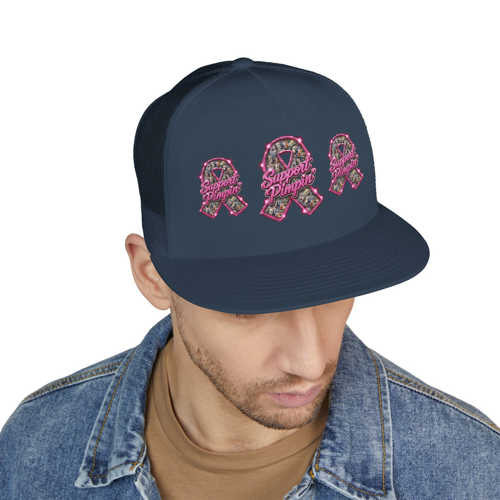 5 Panel Trucker Cap-SUPPORT PIMPIN-SCUMMIEBEARZ™