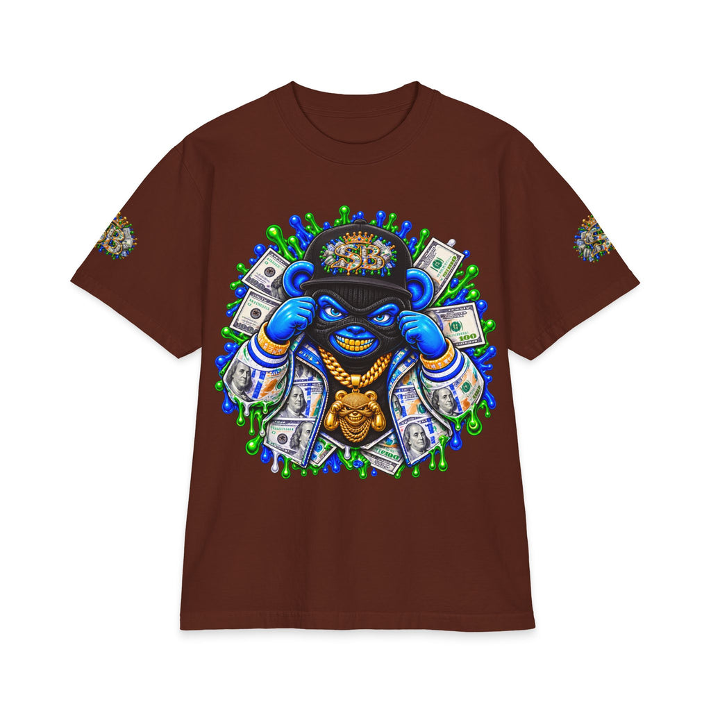 Money, Hungry Green Remix | SCUMMIEBEARZ™ Shaka Wear Heavyweight Tee