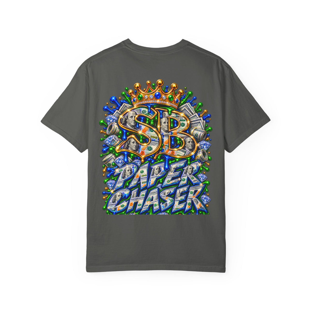 Comfort color 1717- "Paper Chaser" Graphic T-Shirt wha-SCUMMIEBEARZ™️