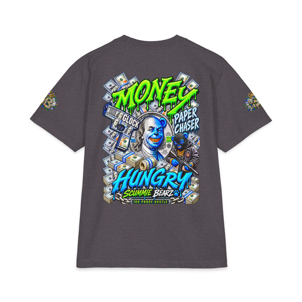 Money Hungry — Alternate Layout | SCUMMIEBEARZ™ Shaka Wear Heavyweight Tee
