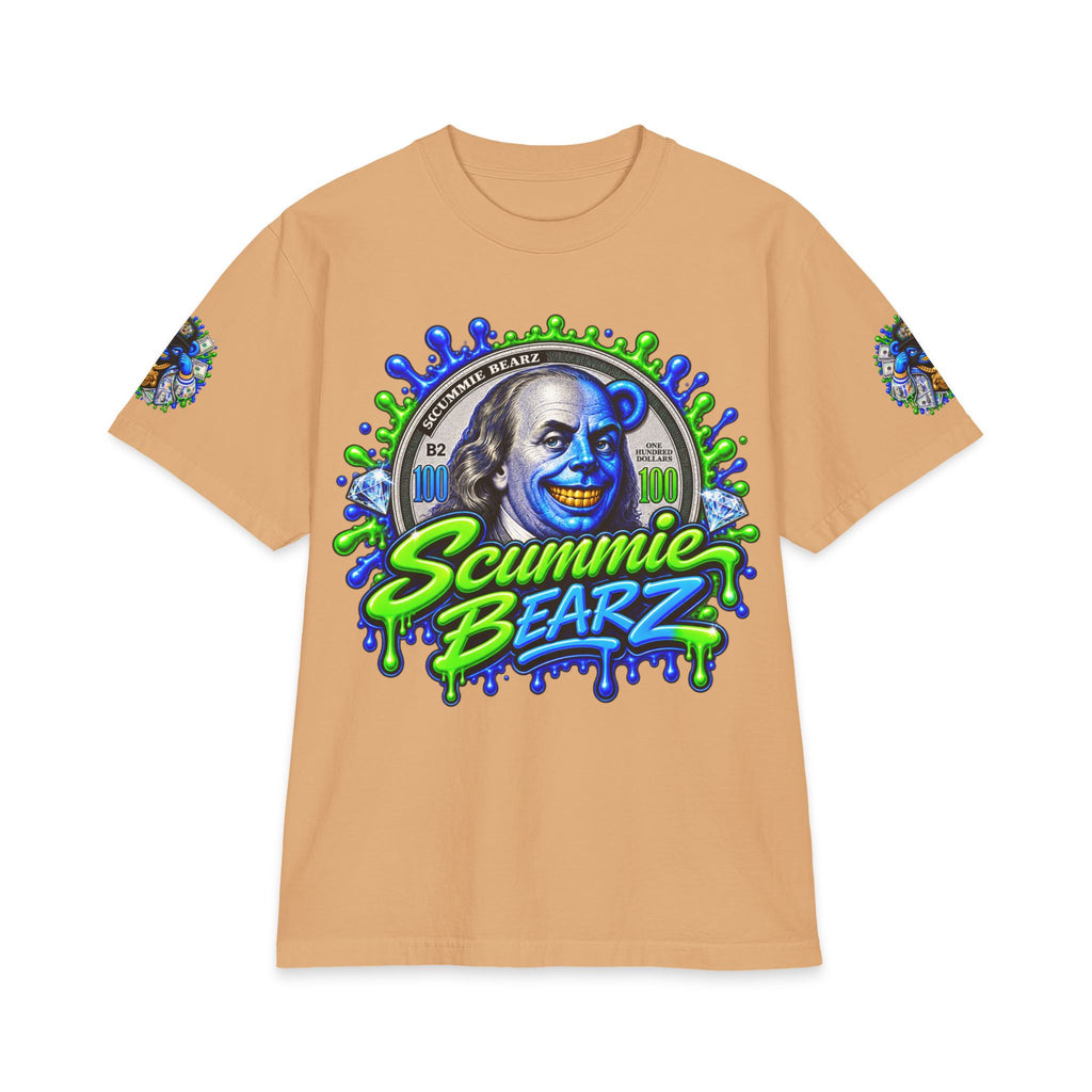 Hustle Mode, Green Remix | SCUMMIEBEARZ™ Shaka Wear Heavyweight Tee