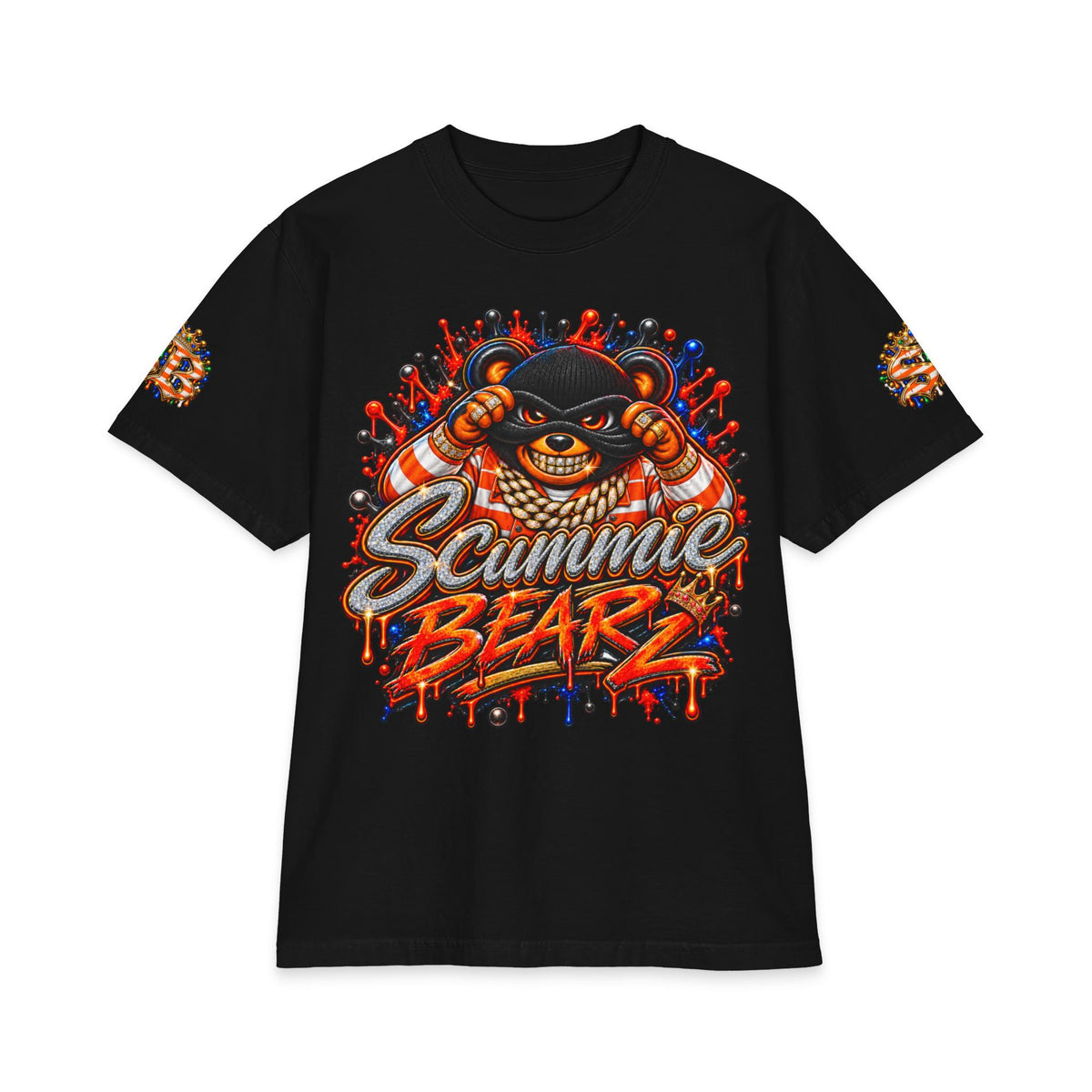 Stress Box — Alternate Logo Layout | SCUMMIEBEARZ™ Shaka Wear Heavyweight Tee