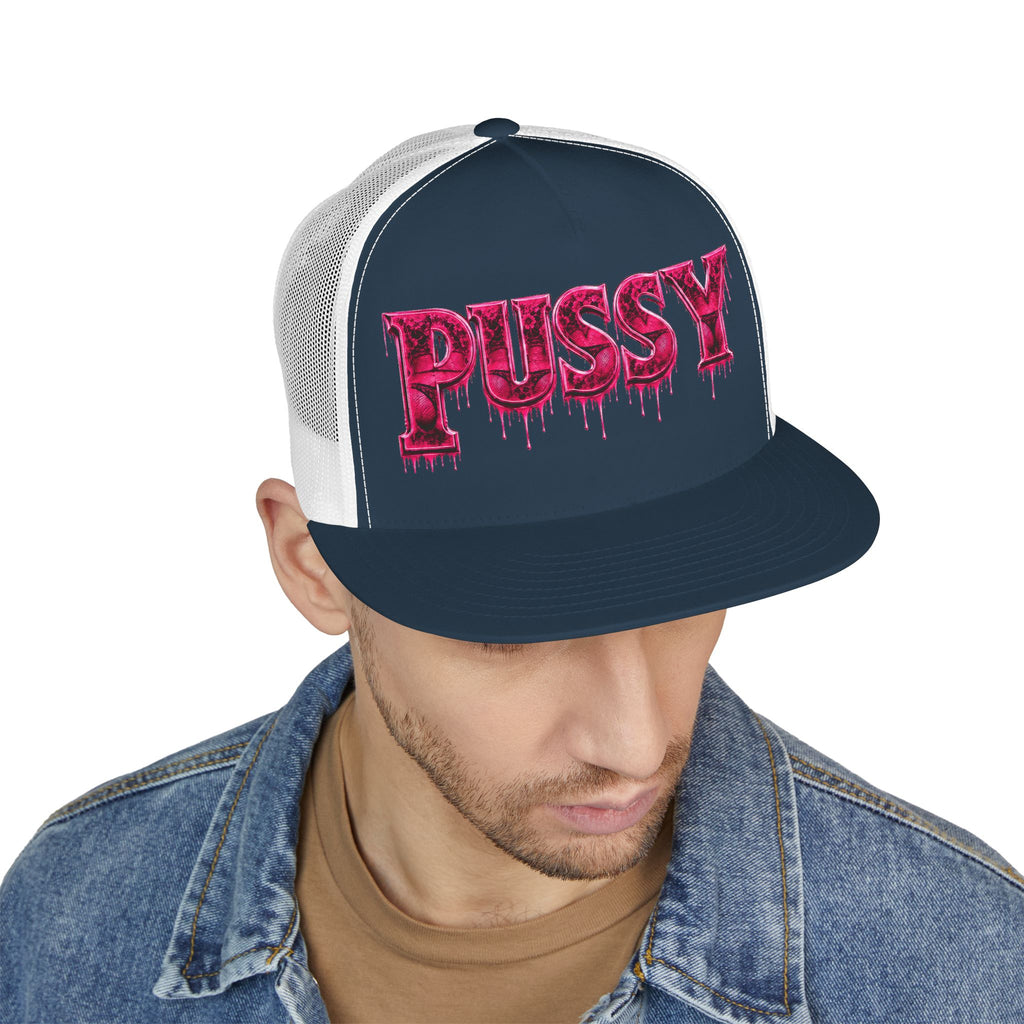 5 Panel Trucker Cap-PINK PU$$Y-SCUMMIEBEARZ™