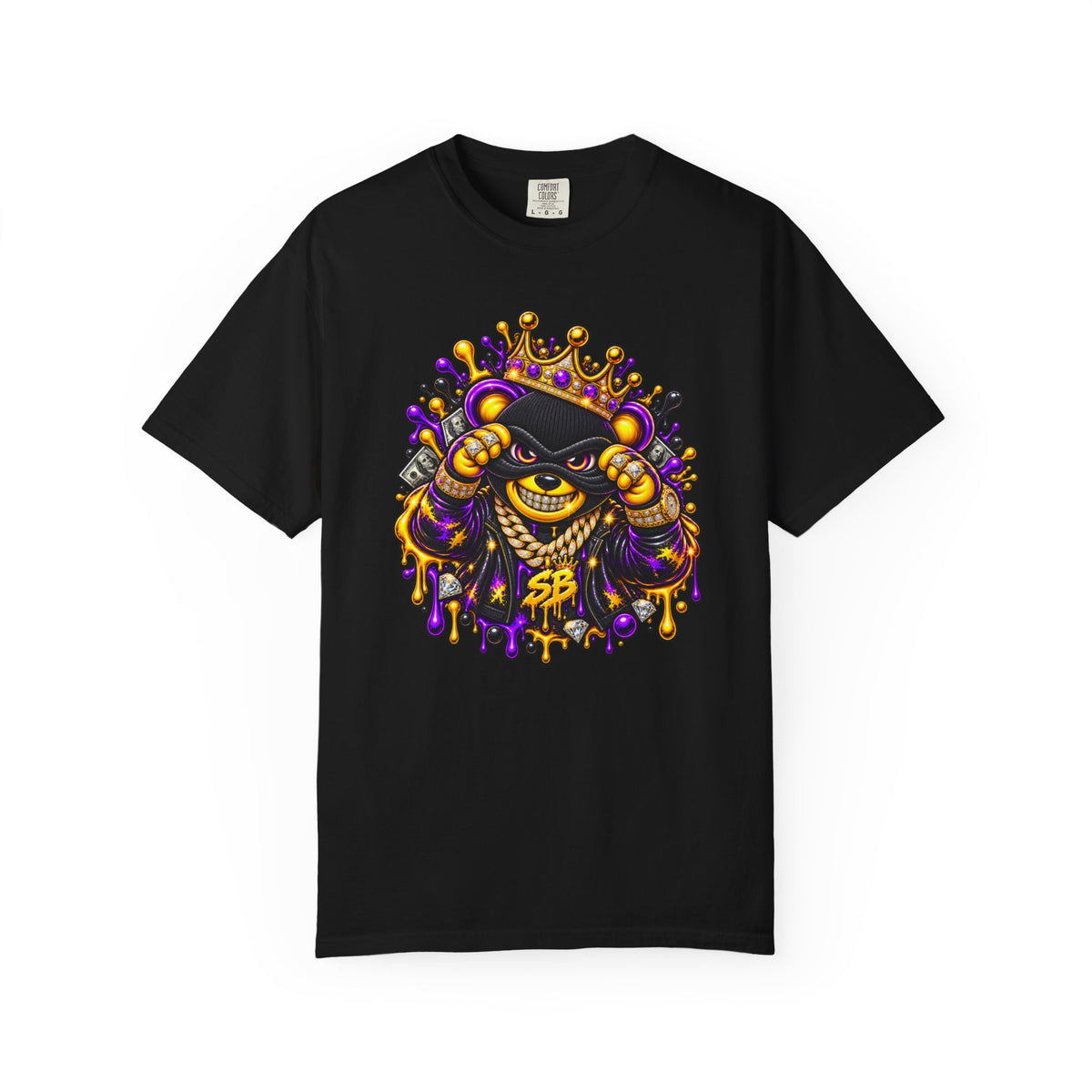 Unisex Garment-Dyed T-shirt-what you need i got it/ WHAT YOU NEED i GOT IT/CROWN MASK LOGO-SCUMMIEBEARZ™️