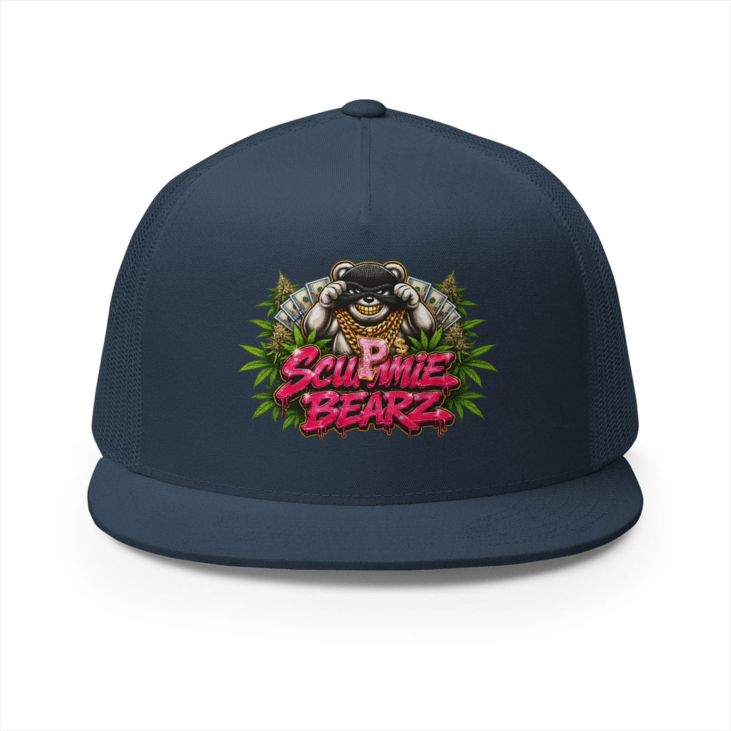 5 Panel Trucker Cap-WEED MASK LOGO-SCUMMIEBEARZ™