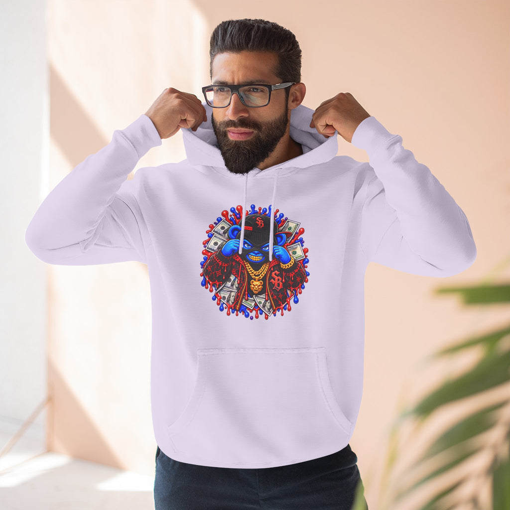 Three-Panel Fleece Hoodie-GET SERVED-SCUMMIEBEARZ™️