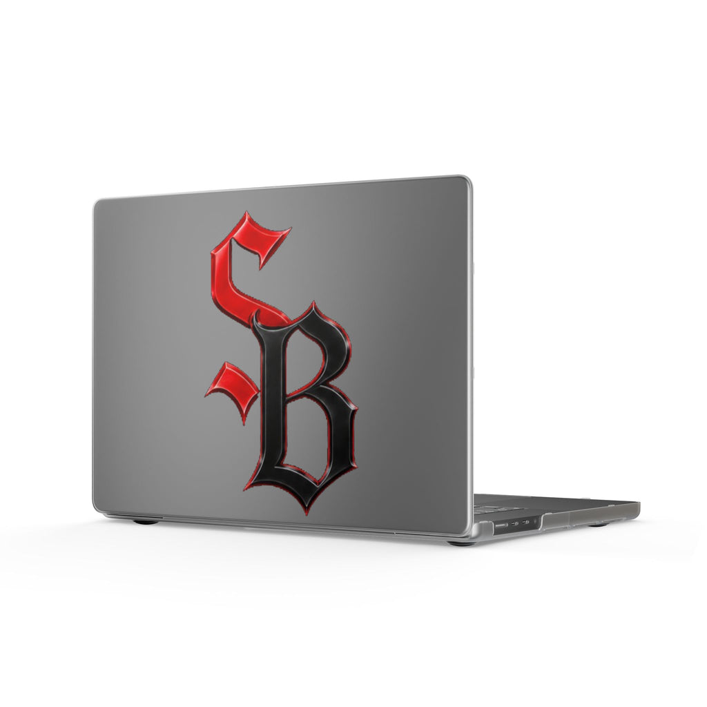 Matte MacBook Cases-RED/BLACK SB LOGO-SCUMMIEBEARZ™️
