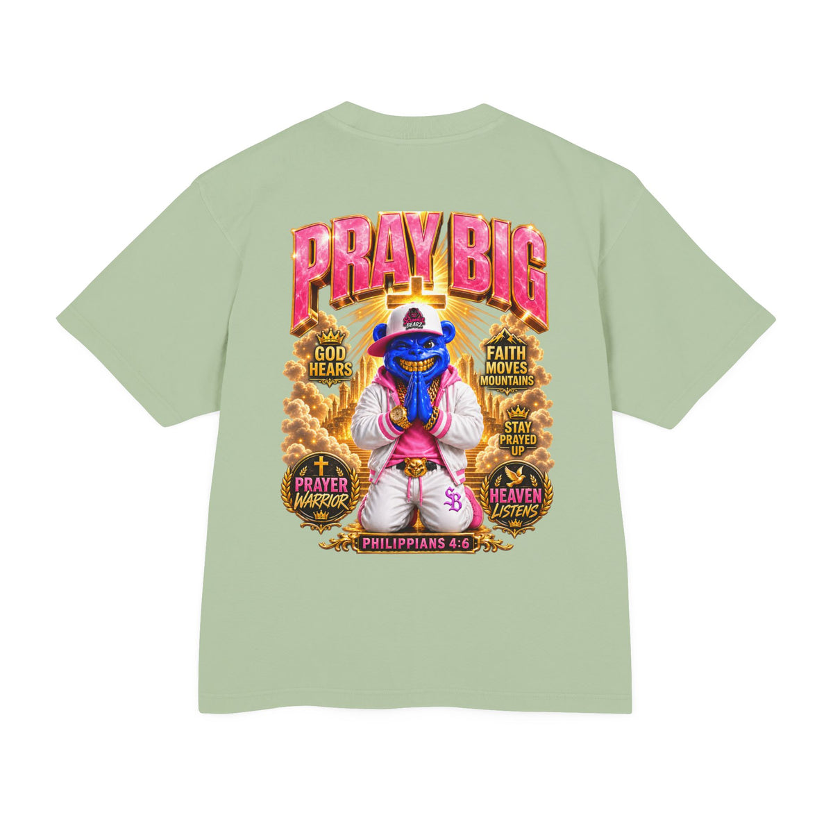 Unisex Urban Heavy Tee PRAY BIG™ | CHRISTIAN STREETWEAR TEE-SCUMMIEBEARZ™️