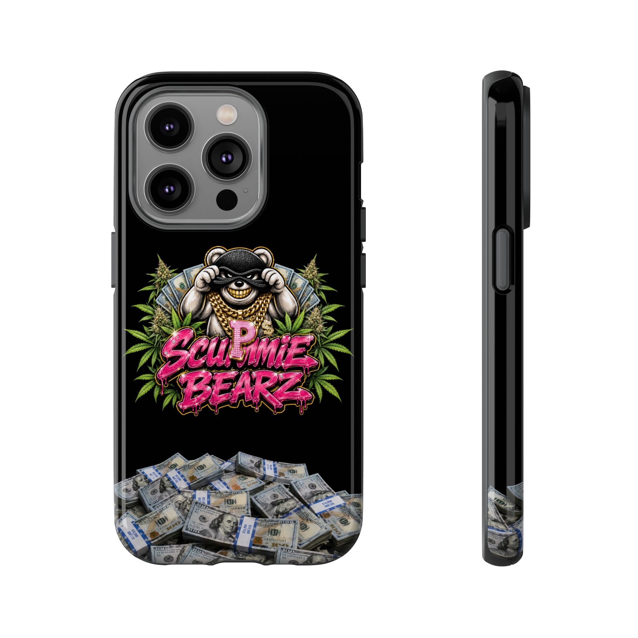 SCUMMIEBEARZ P.M.W. (P***y Money Weed) Logo Tough Cases