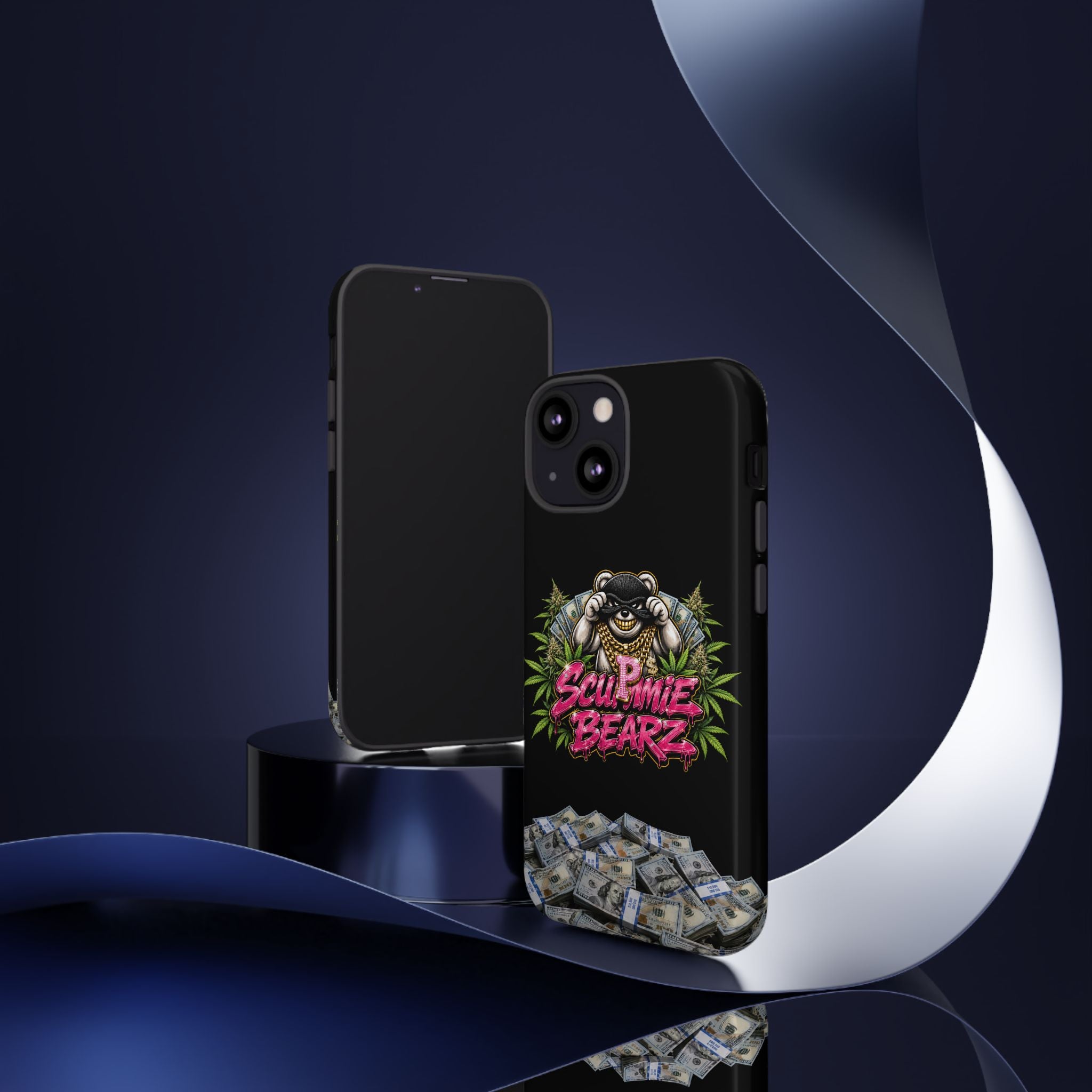 SCUMMIEBEARZ P.M.W. (P***y Money Weed) Logo Tough Cases