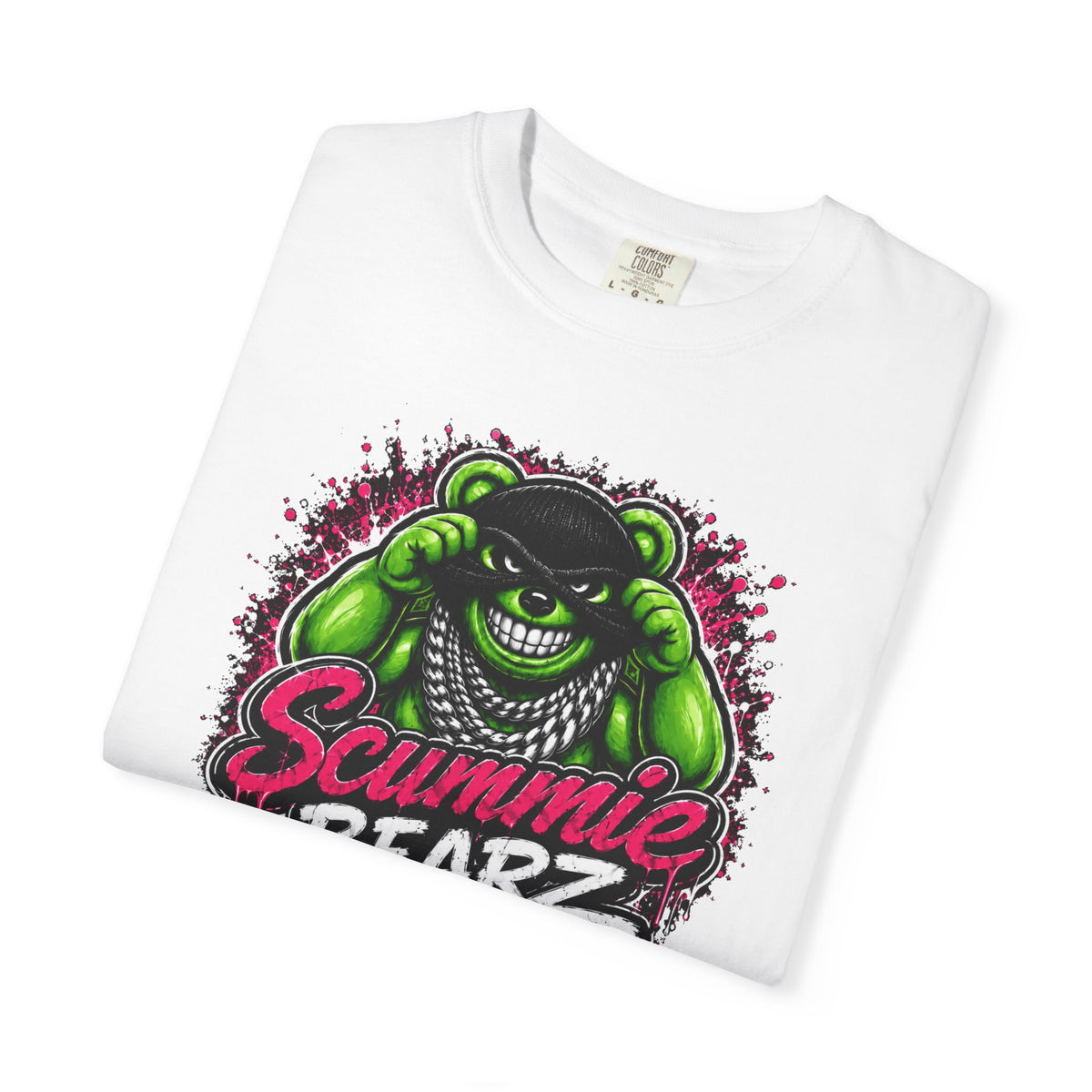 Unisex Garment-Dyed T-shirt-MASK LOGO&RATCHET-SCUMMIEBEARZ™