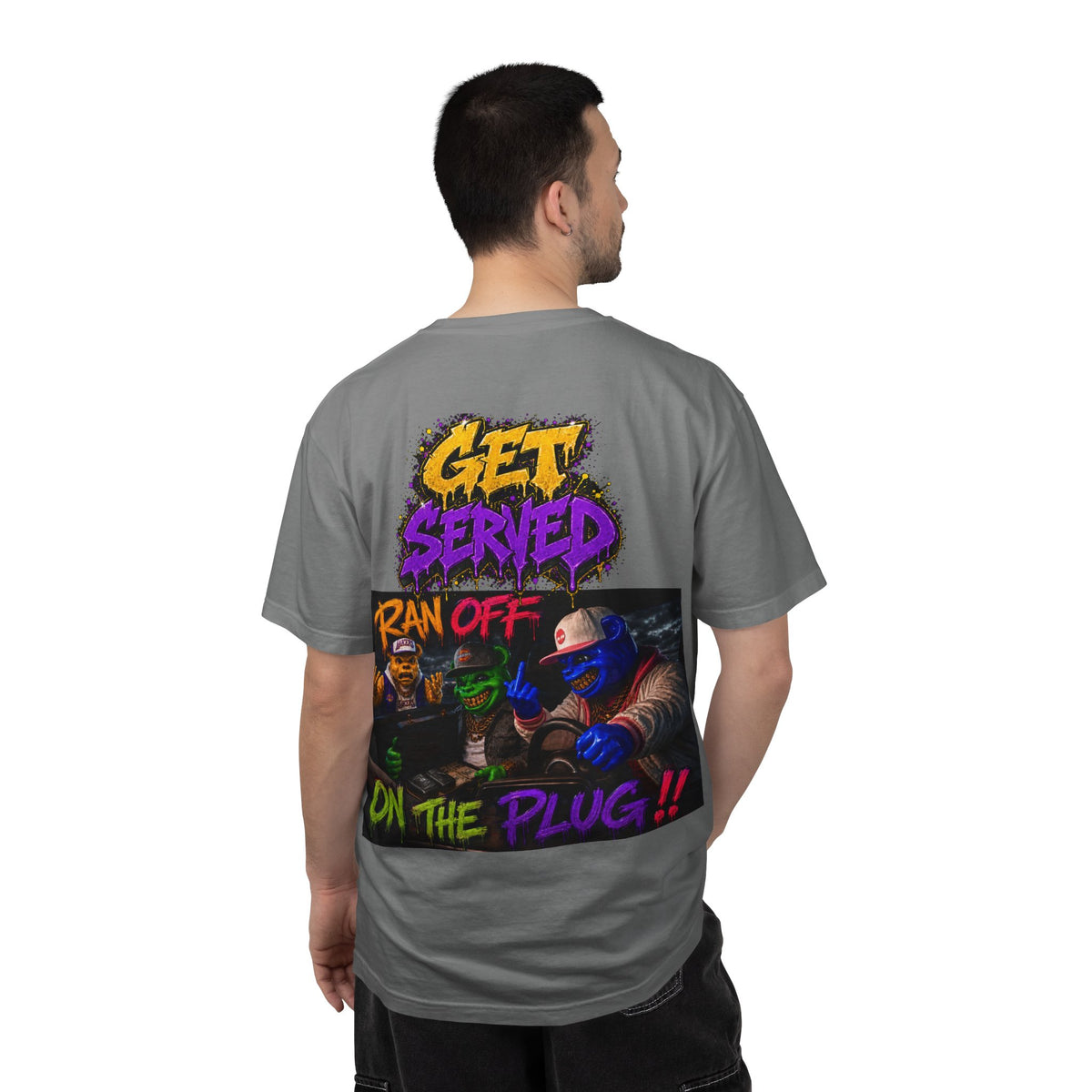Unisex Garment-Dyed T-shirt-HE SLIPPED WE GRIP-SCUMMIEBEARZ™