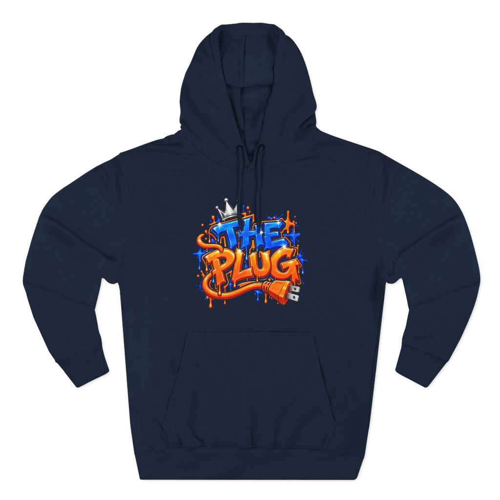 Three-Panel Fleece Hoodie-THE PLUG-SCUMMIEBEARZ™️