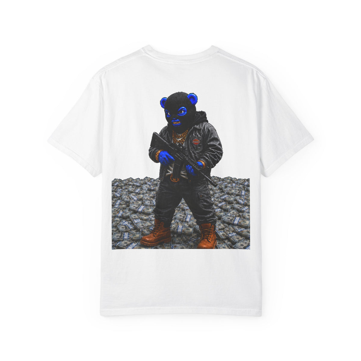Unisex Garment-Dyed T-SHIRT- PAPER CHASER-SCUMMIEBEARZ™
