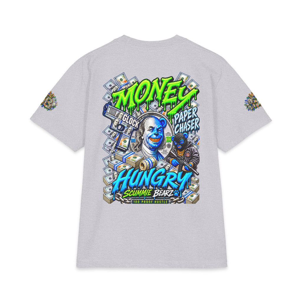 Money Hungry — Alternate Layout | SCUMMIEBEARZ™ Shaka Wear Heavyweight Tee