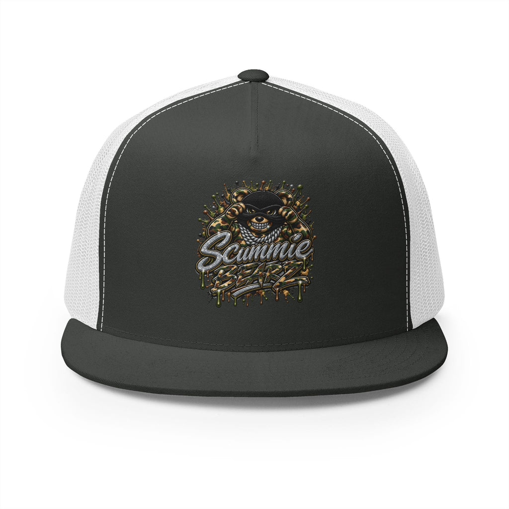 5 Panel Trucker CAP-CAMOUFLAGE MASK LOGO-SCUMMIEBEARZ™