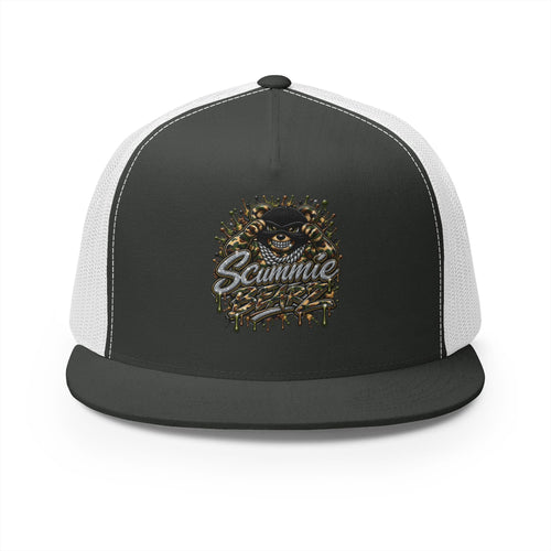 5 Panel Trucker CAP-CAMOUFLAGE MASK LOGO-SCUMMIEBEARZ™