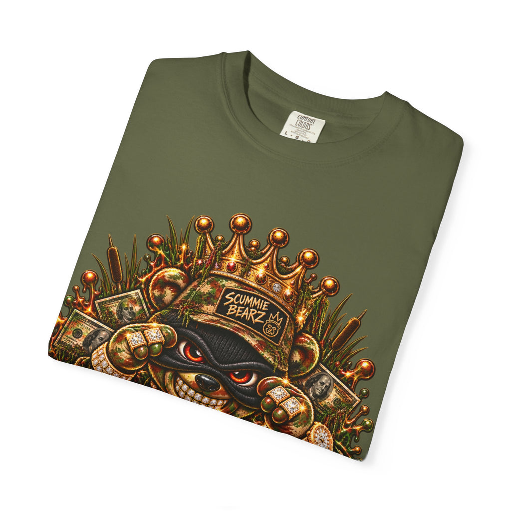 Unisex Garment-Dyed T-shirt-HILLBILLY CAMO GLOCK -SCUMMIEBEARZ™