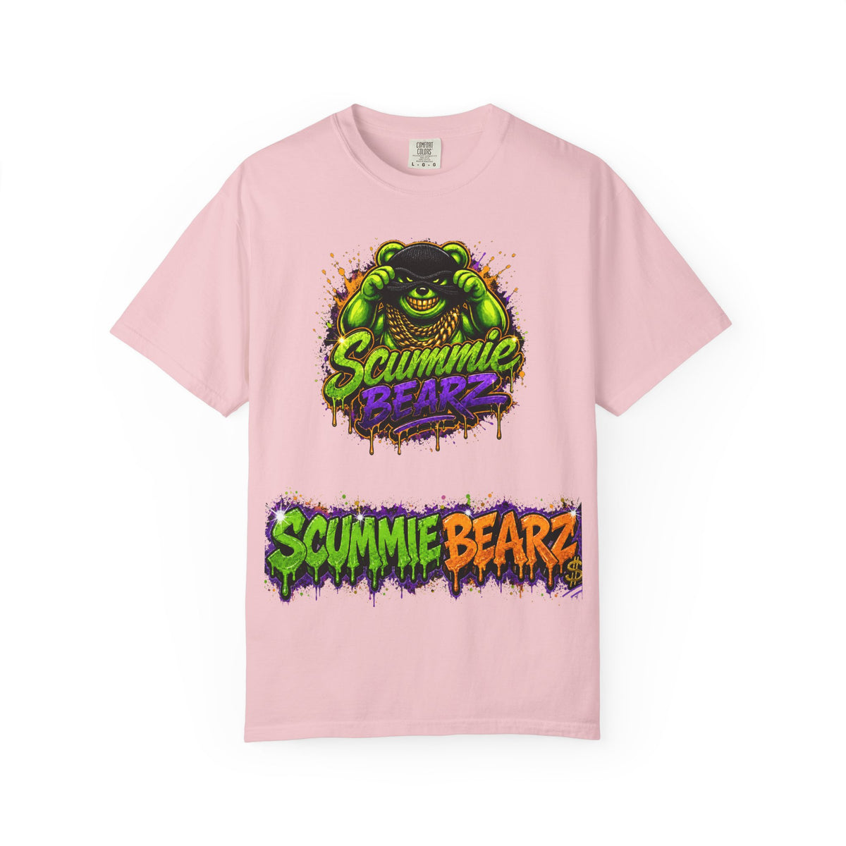 Unisex Garment-Dyed T-shirt-MASK LOGO & LIKE STEALING CANDY FROM A BABY-SCUMMIEBEARZ™