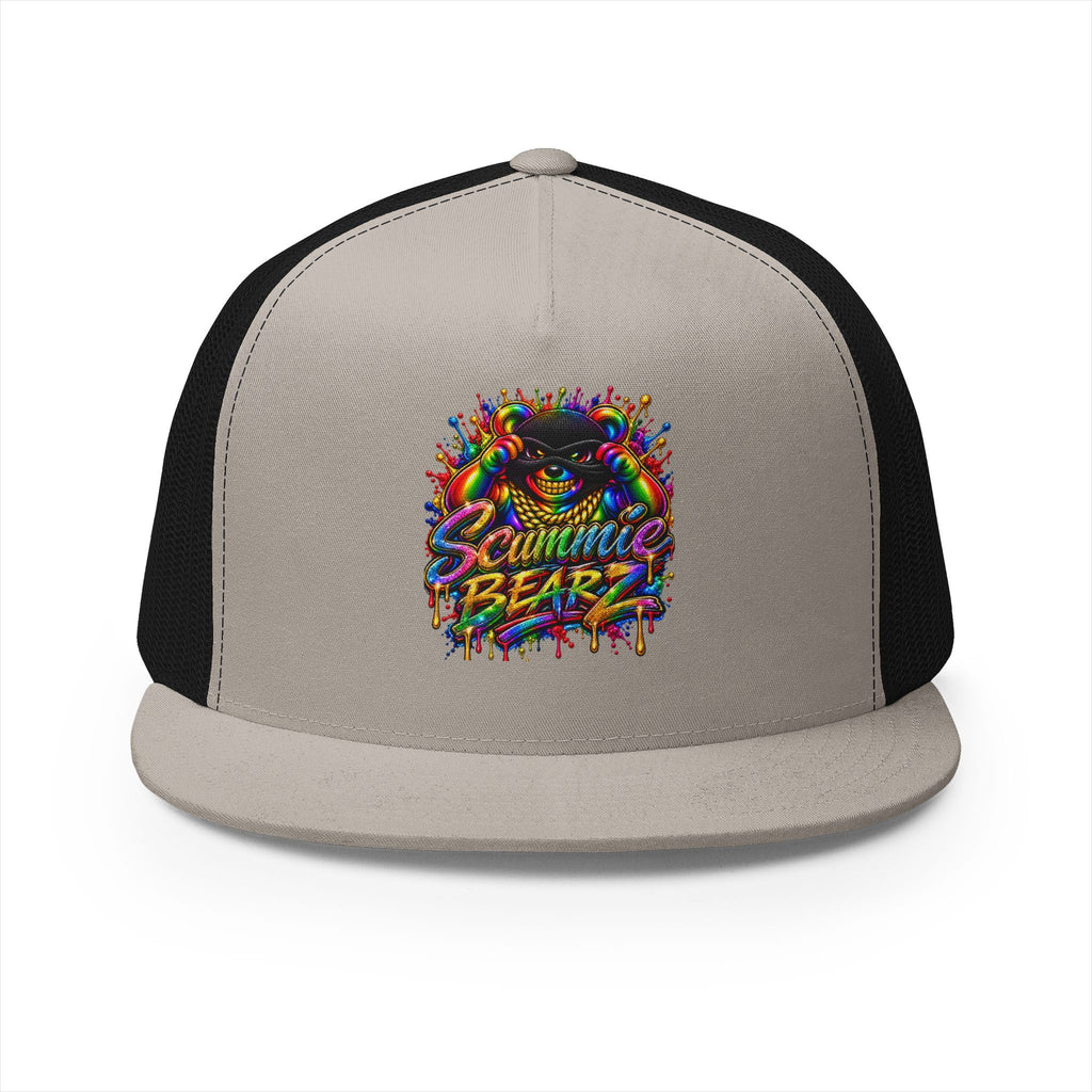 5 Panel Trucker Cap-RAINBOW MASK LOGO-SCUMMIEBEARZ™