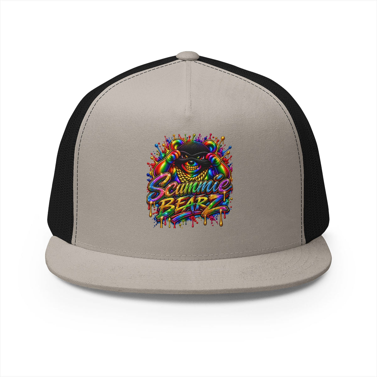 5 Panel Trucker Cap-RAINBOW MASK LOGO-SCUMMIEBEARZ™