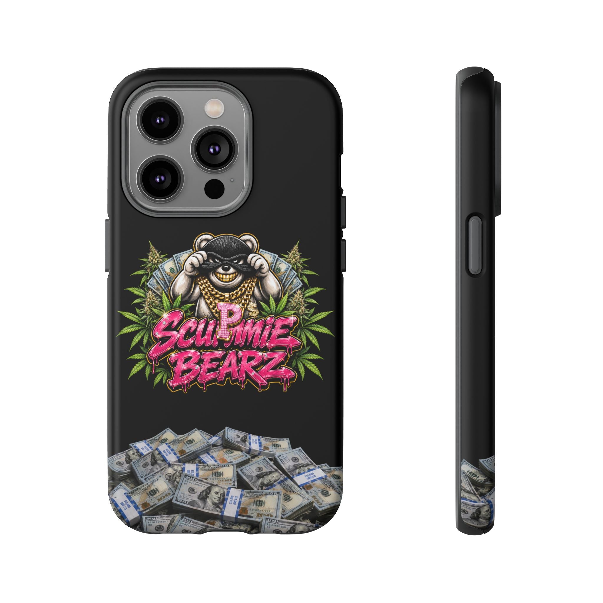 SCUMMIEBEARZ P.M.W. (P***y Money Weed) Logo Tough Cases