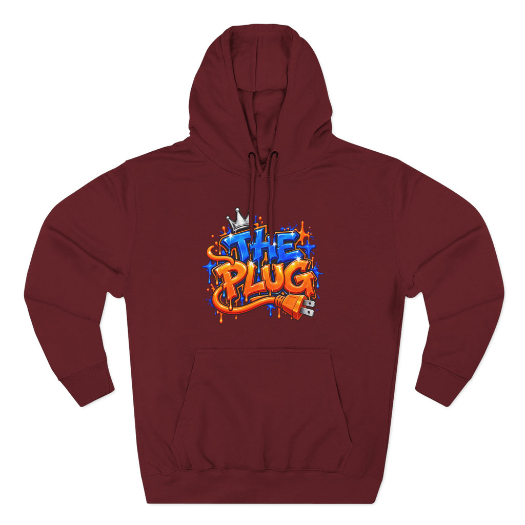 Three-Panel Fleece Hoodie-THE PLUG-SCUMMIEBEARZ™️