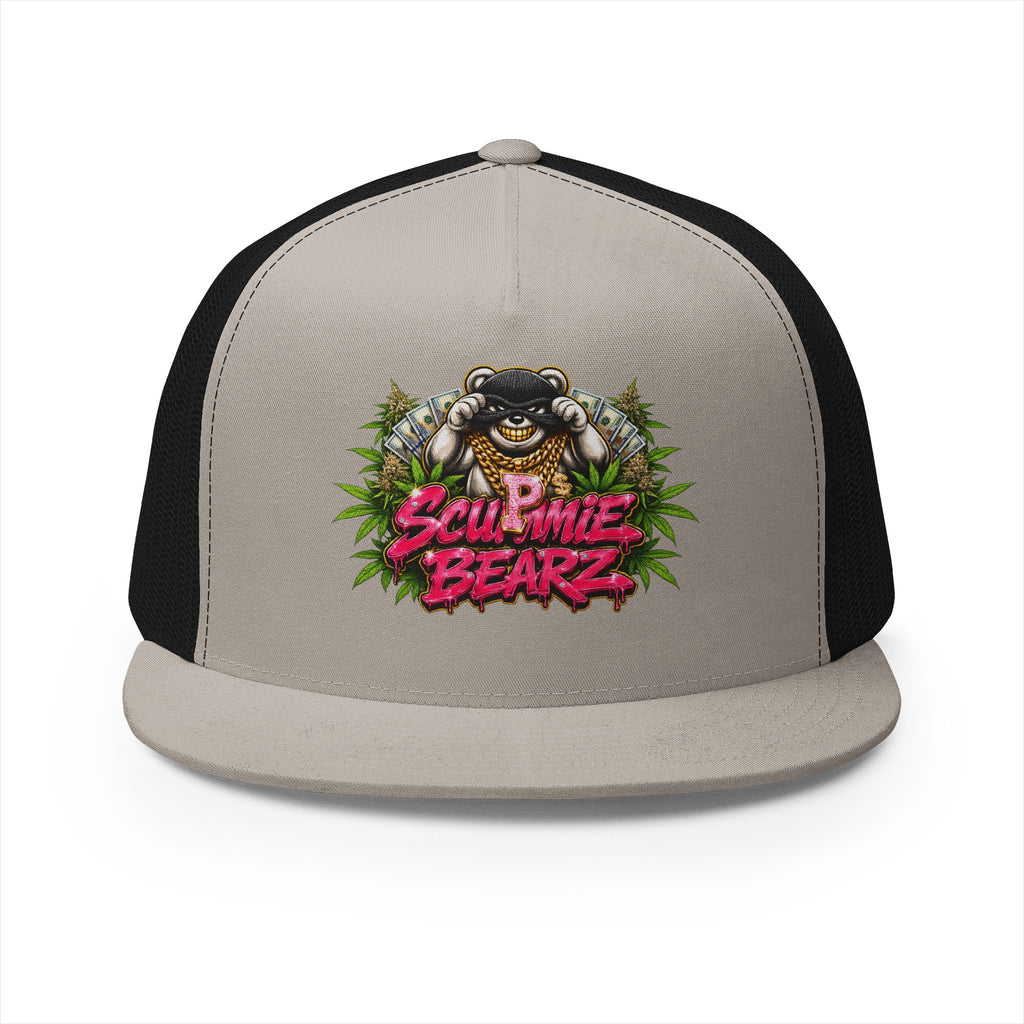 5 Panel Trucker Cap-WEED MASK LOGO-SCUMMIEBEARZ™
