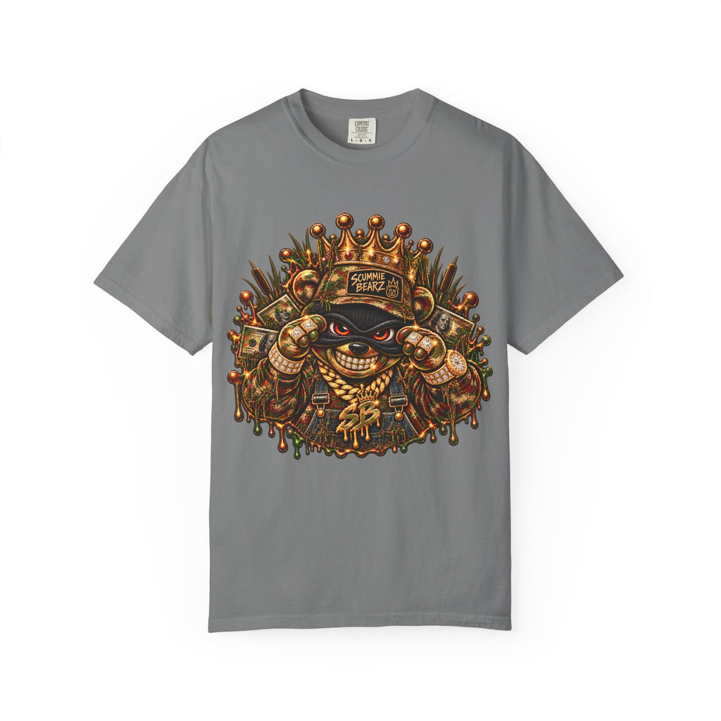 Unisex Garment-Dyed T-shirt-HILLBILLY CAMO GLOCK -SCUMMIEBEARZ™