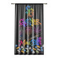 Window Curtain-Get Your Mind Right Black-SCUMMIEBEARZ™