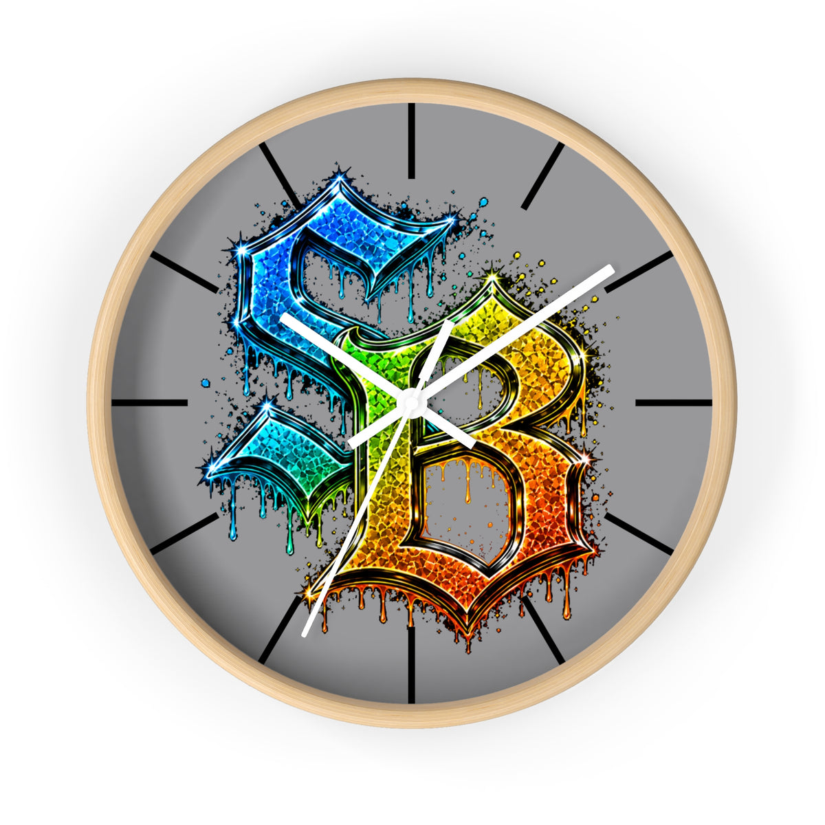 Wall Clock (Rainbow SB Logo)-SCUMMIEBEARZ™️