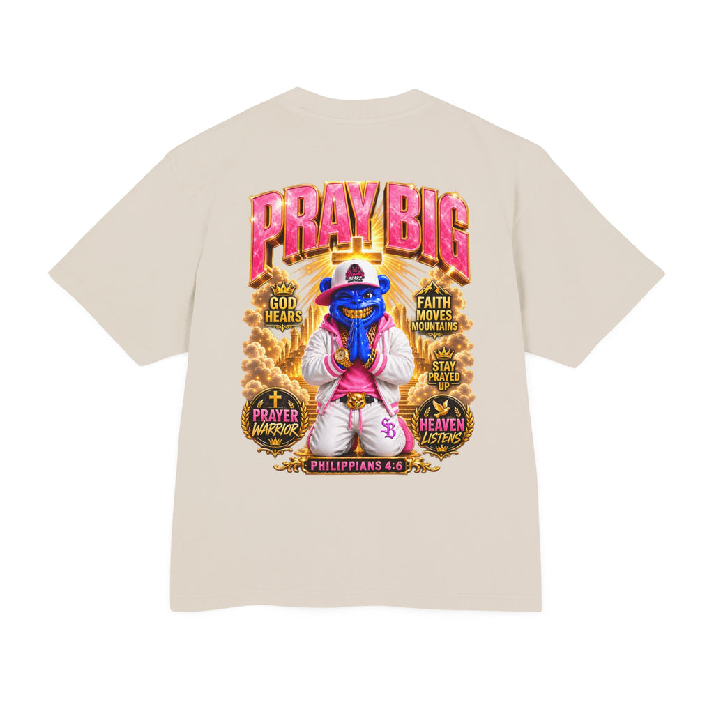 Unisex Urban Heavy Tee PRAY BIG™ | CHRISTIAN STREETWEAR TEE-SCUMMIEBEARZ™️