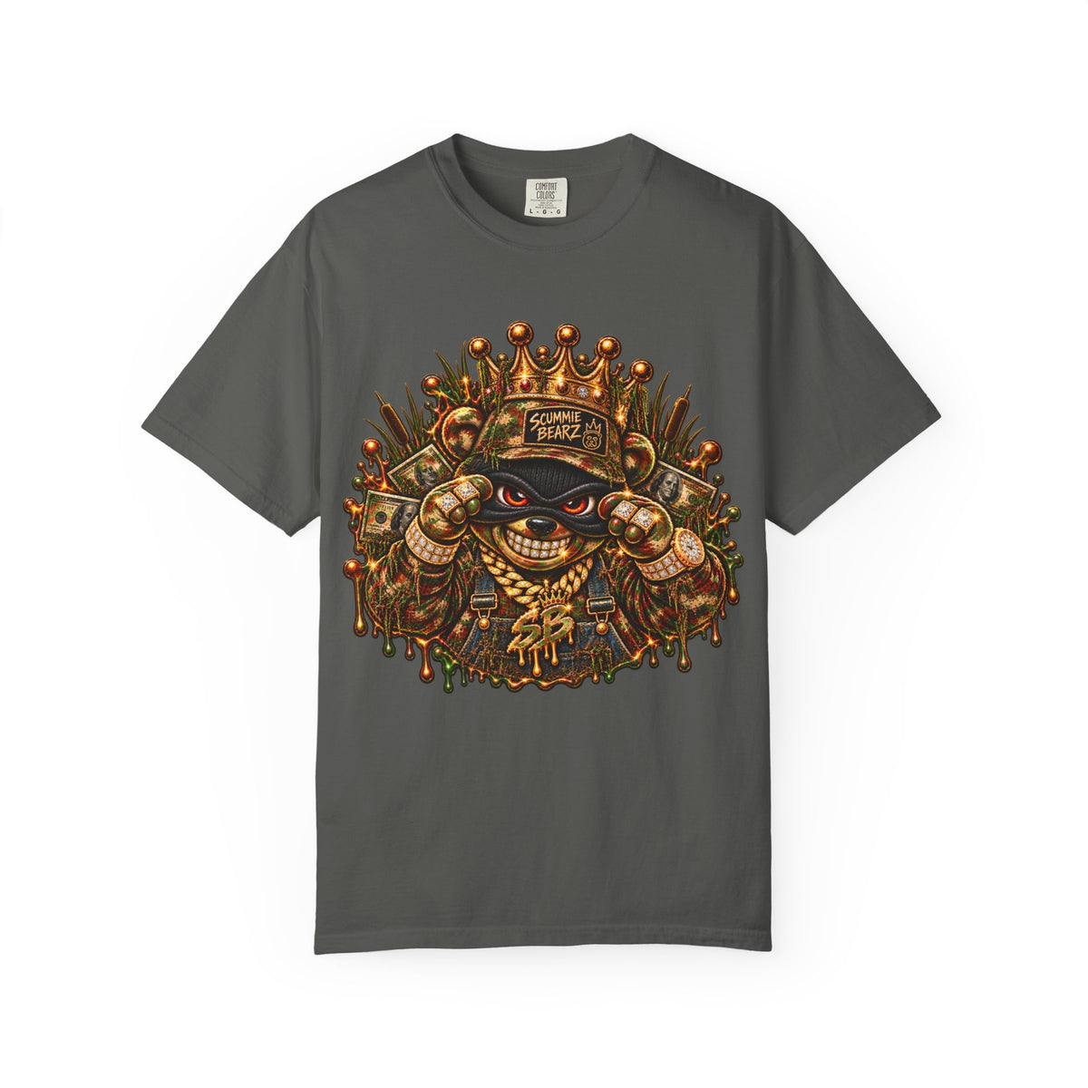 Unisex Garment-Dyed T-shirt-HILLBILLY CAMO GLOCK -SCUMMIEBEARZ™