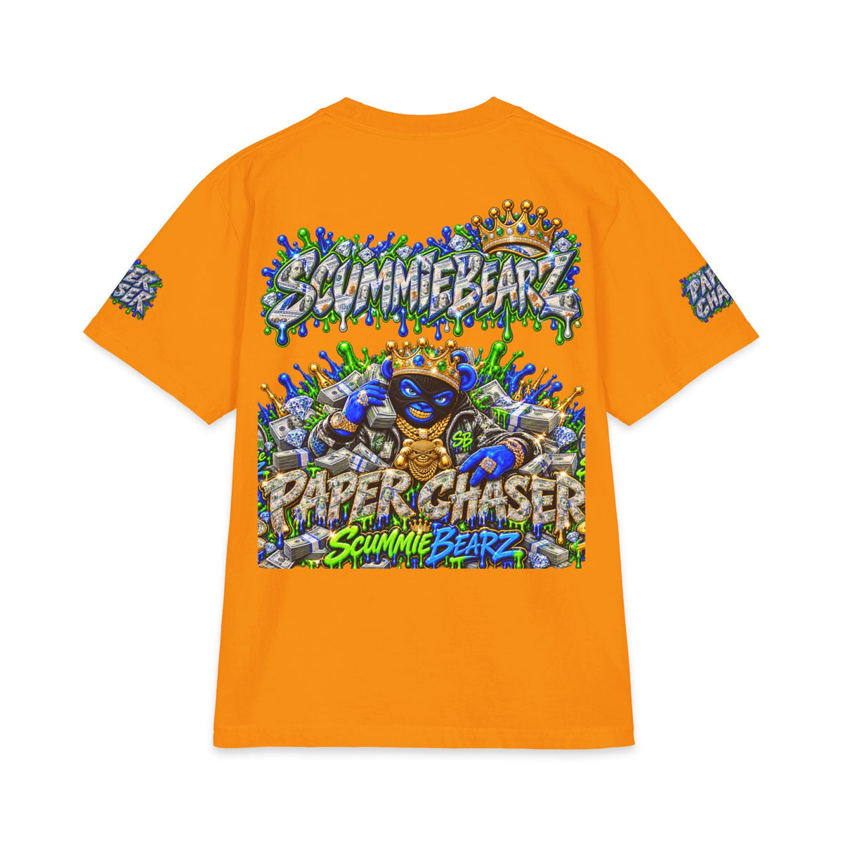 Sb Logo Paperchaser Masked Crown | SCUMMIEBEARZ™ Shaka Wear Heavyweight Tee