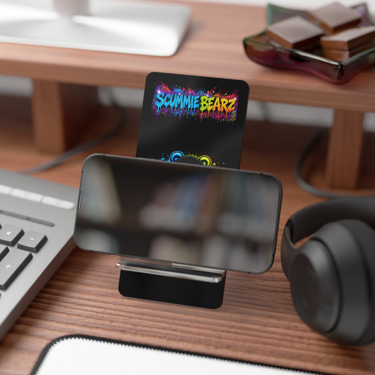 Mobile Display Stand for Smartphones- RAINBOW MASK LOGO-SCUMMIEBEARZ™️