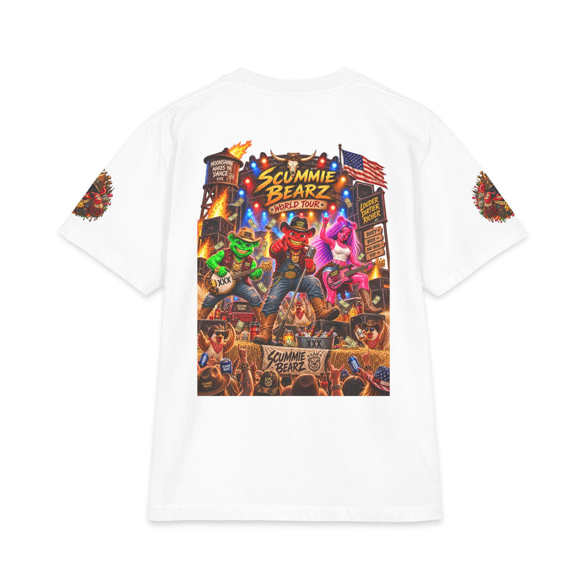 Country World Tour | SCUMMIEBEARZ™ Shaka Wear Heavyweight Tee