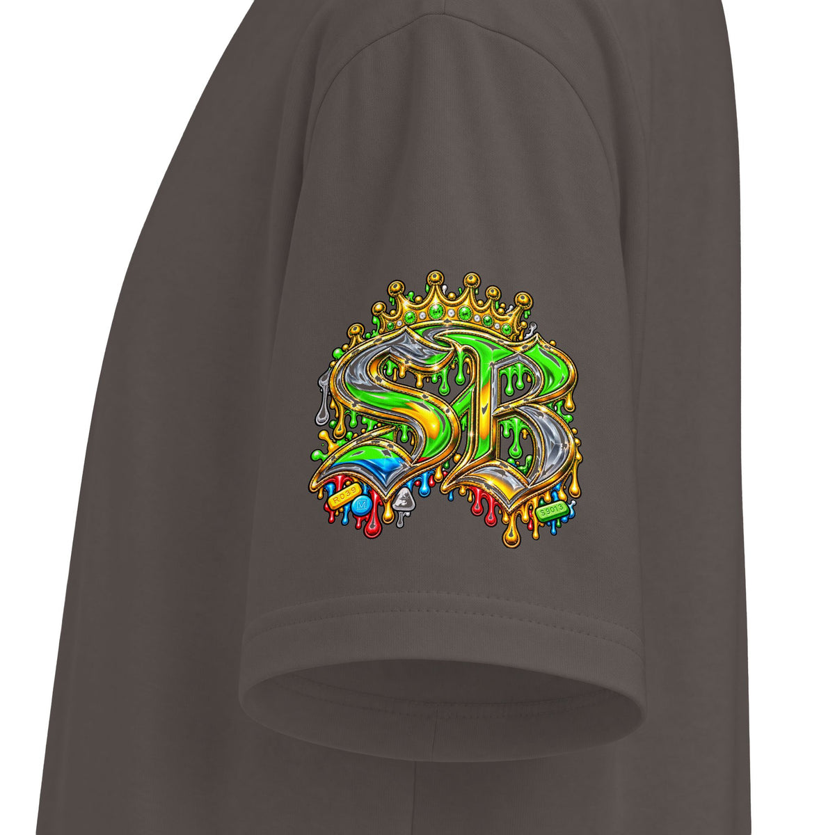 Unisex Max Heavyweight Short Sleeve-GET YOUR MIND RIGHT GREEN/BLUE REMIX-SCUMMIEBEARZ™️