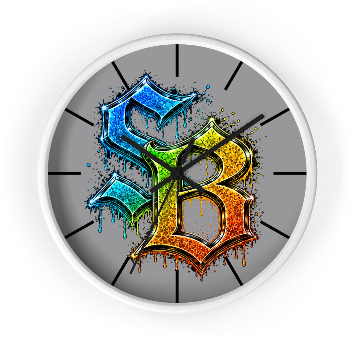 Wall Clock (Rainbow SB Logo)-SCUMMIEBEARZ™️