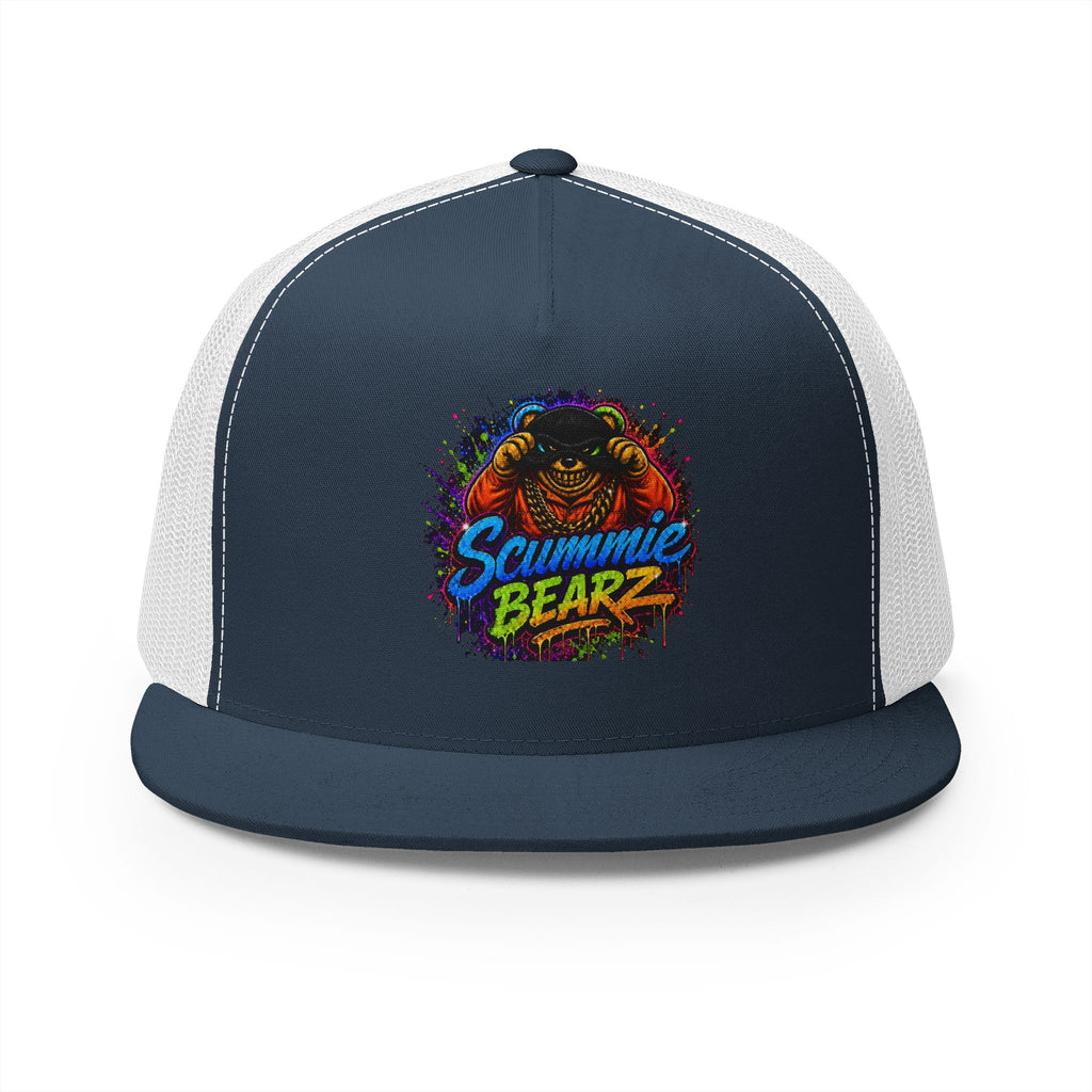 5 Panel Trucker Cap-RAINBOW MASK LOGO-SCUMMIEBEARZ™