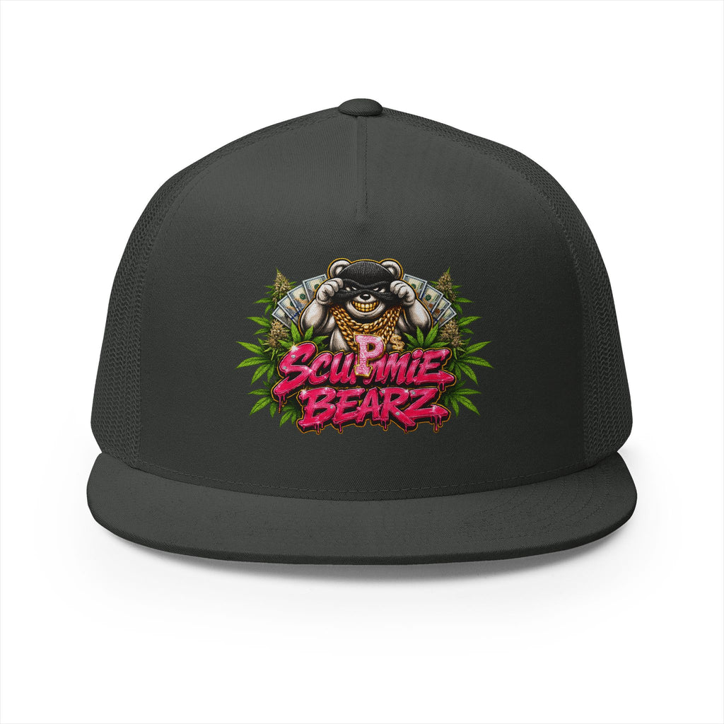 5 Panel Trucker Cap-WEED MASK LOGO-SCUMMIEBEARZ™