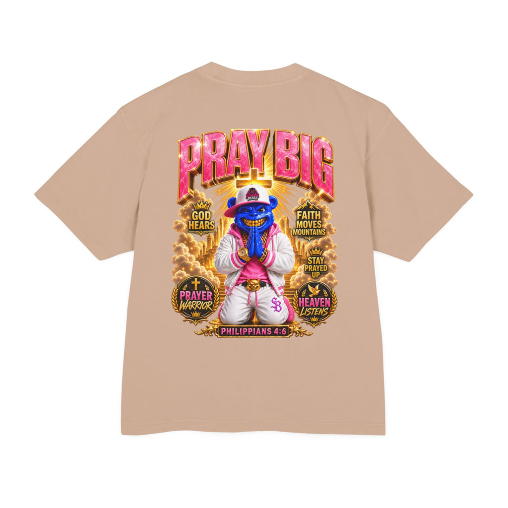 Unisex Urban Heavy Tee PRAY BIG™ | CHRISTIAN STREETWEAR TEE-SCUMMIEBEARZ™️
